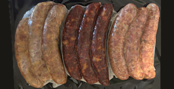 Aussie Chorizo, Lap Cheong and Smoked Boudin sausages